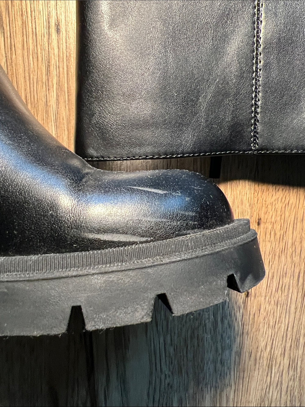 Zara Lug Sole Heeled Boots Size 42 size 11 - Picture 8 of 11